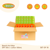 Beach Hut MAX SPF100+ Sunblock 100ml Set of 18